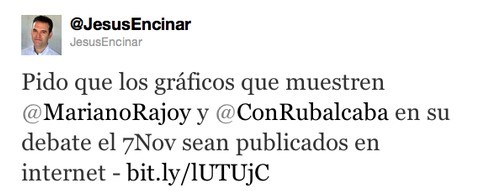 Rubalcaba y Rajoy se comprometen a hacer públicos los gráficos que utilicen en el debate del 7-n