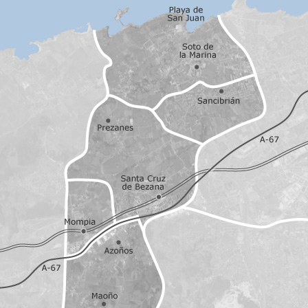 Mapa de Santa Cruz de Bezana Cantabria idealista